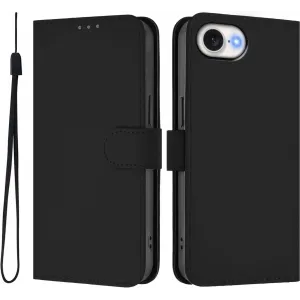 Coque portefeuille Phonesta Soft Skin pour Apple iPhone 17e/16e - Noir