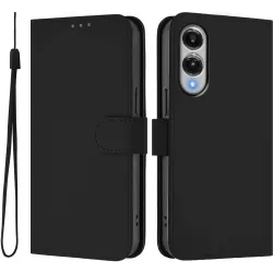 Coque portefeuille Phonesta Soft Skin pour Samsung Galaxy S25 Edge - Noir