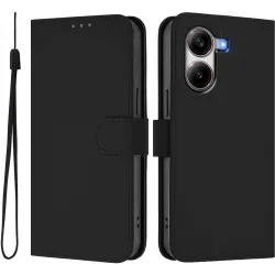 Coque portefeuille Phonesta Soft Skin pour Xiaomi Poco X7 Pro - Noir