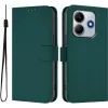 Coque portefeuille Phonesta Soft Skin pour Xiaomi Redmi Note 14 4G - Vert foncé