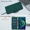 Coque portefeuille Phonesta Soft Skin pour Xiaomi 15 Ultra - Vert foncé 7