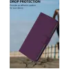 Coque portefeuille Phonesta Soft Skin pour Xiaomi Redmi 14C / Xiaomi Poco C75 - Violet foncé 6