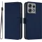 Coque portefeuille Phonesta Soft Skin pour Motorola Edge 50 Pro - Bleu foncé