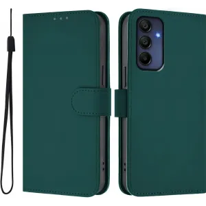 Coque portefeuille Phonesta Soft Skin pour Samsung Galaxy A16 - Vert foncé