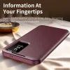 Coque portefeuille Phonesta Smart Window pour Samsung Galaxy S25 Ultra - Bordeaux 5