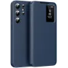 Coque portefeuille Phonesta Smart Window pour Samsung Galaxy S25 Ultra - Bleu foncé 0