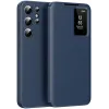 Coque portefeuille Phonesta Smart Window pour Samsung Galaxy S24 Ultra - Bleu foncé 0