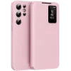 Coque portefeuille Phonesta Smart Window pour Samsung Galaxy S24 Ultra - Rose