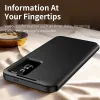 Coque portefeuille Phonesta Smart Window pour Samsung Galaxy S24 Ultra - Noir 5