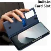 Coque portefeuille Phonesta Smart Window pour Samsung Galaxy Z Fold 6 - Bleu foncé 6