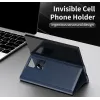 Coque portefeuille Phonesta Smart Window pour Samsung Galaxy Z Fold 6 - Bleu foncé 7
