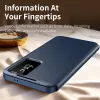 Coque portefeuille Phonesta Smart Window pour Samsung Galaxy A55 - Bleu foncé 4