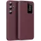 Coque portefeuille Phonesta Smart Window pour Samsung Galaxy S24 FE - Bordeaux