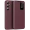 Coque portefeuille Phonesta Smart Window pour Samsung Galaxy A36/A56 - Bordeaux