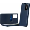 Coque portefeuille Phonesta Smart Window pour Samsung Galaxy A36/A56 - Bleu foncé 1