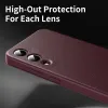 Coque portefeuille Phonesta Smart Window pour Samsung Galaxy S25 Edge - Bordeaux 7