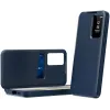 Coque portefeuille Phonesta Smart Window pour Samsung Galaxy S25 Edge - Bleu foncé 1