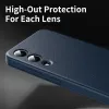 Coque portefeuille Phonesta Smart Window pour Samsung Galaxy S25 Edge - Bleu foncé 6