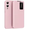 Coque portefeuille Phonesta Smart Window pour Samsung Galaxy S25 Edge - Rose