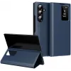 Coque portefeuille Phonesta Smart Window pour Samsung Galaxy Z Fold 7 - Bleu foncé 0
