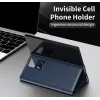 Coque portefeuille Phonesta Smart Window pour Samsung Galaxy Z Fold 7 - Bleu foncé 2