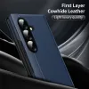 Coque portefeuille Phonesta Smart Window pour Samsung Galaxy Z Fold 7 - Bleu foncé 3