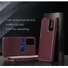 Coque portefeuille Phonesta Smart Window pour Samsung Galaxy S25 FE - Bordeaux 2