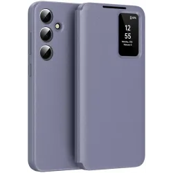 Coque portefeuille Phonesta Smart Window pour Samsung Galaxy S25 FE - Violet