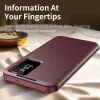 Coque portefeuille Phonesta Smart Window pour Samsung Galaxy A37 - Bordeaux 3