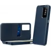 Coque portefeuille Phonesta Smart Window pour Samsung Galaxy A37 - Bleu foncé