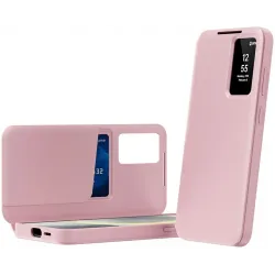 Coque portefeuille Phonesta Smart Window pour Samsung Galaxy S26 Ultra - Rose
