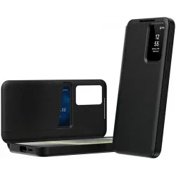 Coque portefeuille Phonesta Smart Window pour Samsung Galaxy S26 Ultra - Noir