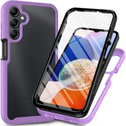 Coque intégrale Phonesta Total Protect 360 protecteur d'écran pour Samsung Galaxy A16 - Violet