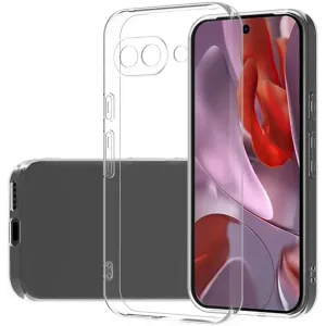 Coque arrière en silicone Phonesta Ultra-Thin pour Google Pixel 9a - Transparent