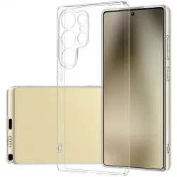 Coque arrière en silicone Phonesta Ultra-Thin pour Samsung Galaxy S25 Ultra - Transparent