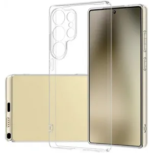 Coque arrière en silicone Phonesta Ultra-Thin pour Samsung Galaxy S25 Ultra - Transparent