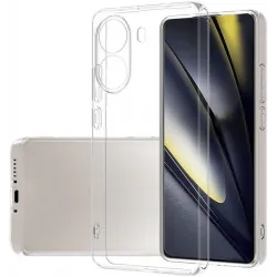Coque arrière en silicone Phonesta Ultra-Thin pour Xiaomi Poco X7 Pro - Transparent