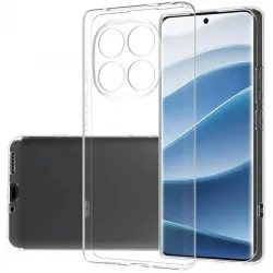 Coque arrière en silicone Phonesta Ultra-Thin pour Xiaomi Redmi Note 14 Pro Plus - Transparent