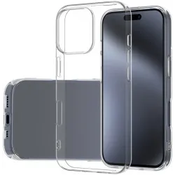 Coque arrière en silicone Phonesta Ultra-Thin pour Apple iPhone 16 Pro - Transparent