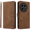 Coque portefeuille Phonesta Vintage Skin pour OnePlus 13 - Marron