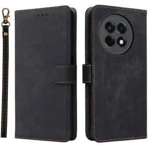 Coque portefeuille Phonesta Vintage Skin pour OnePlus 13R - Noir