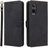 Coque portefeuille Phonesta Vintage Skin pour OnePlus Nord CE 4 Lite - Noir