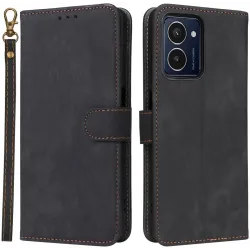 Coque portefeuille Phonesta Vintage Skin pour HMD Pulse/Pulse Plus/Pulse Pro - Noir