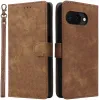 Coque portefeuille Phonesta Vintage Skin pour Google Pixel 9a - Marron