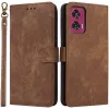 Coque portefeuille Phonesta Vintage Skin pour Motorola Edge 50 Fusion - Marron