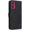 Coque portefeuille Phonesta Vintage Skin pour Motorola Edge 50 Fusion - Noir 8