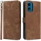 Coque portefeuille Phonesta Vintage Skin pour Motorola Moto G04 / G04s / G24 / G24 Power / E14 - Marron