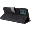 Coque portefeuille Phonesta Vintage Skin pour Motorola Moto G05 / Moto E15 - Noir 4