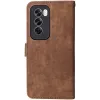 Coque portefeuille Phonesta Vintage Skin pour Oppo Reno12 Pro - Marron 8