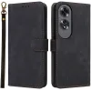 Coque portefeuille Phonesta Vintage Skin pour Oppo A60 4G - Noir